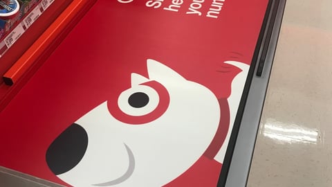 Target 'Red' Conveyor Belt Ad